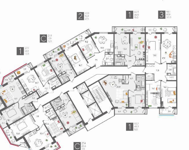 квартира г Краснодар р-н Карасунский ул Новороссийская 1 фото 16