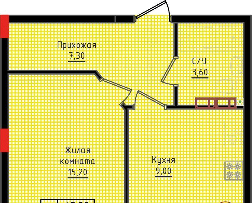квартира г Ставрополь р-н Промышленный ул Якова Андрюшина 6 фото 1