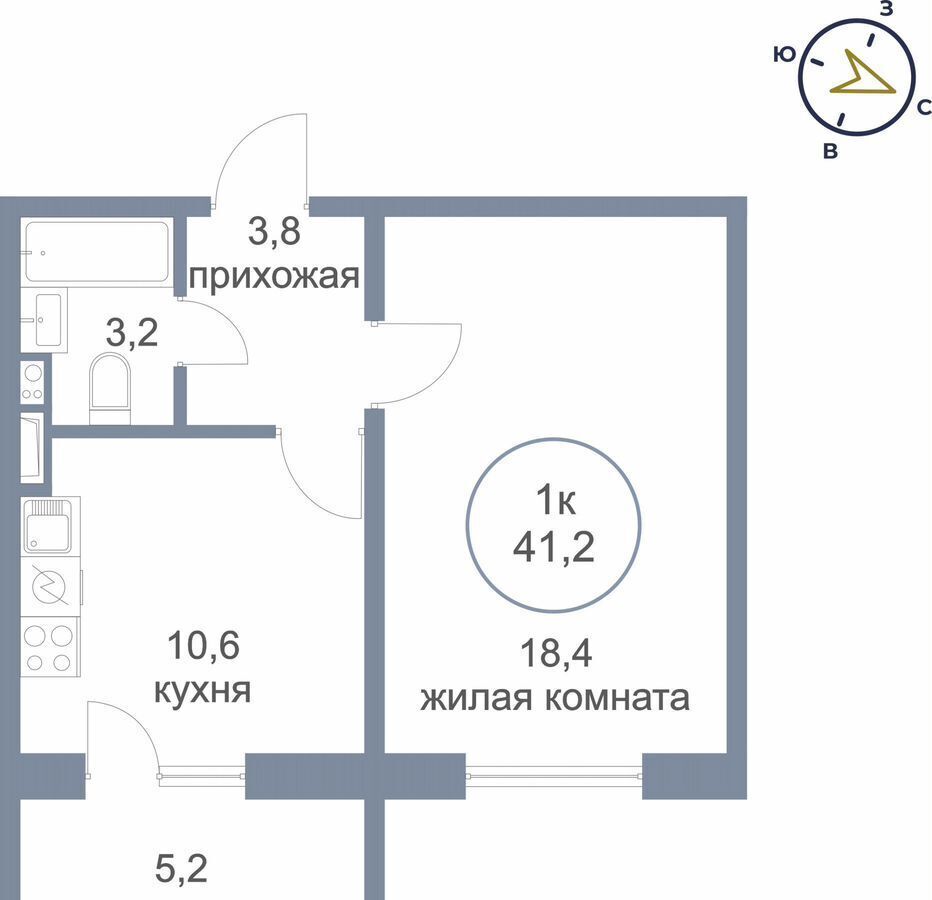 квартира г Сургут р-н Восточный ул Монтажников 2 фото 1