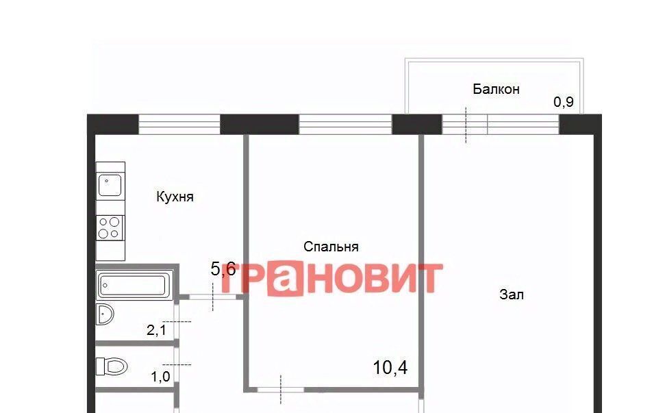 квартира г Новосибирск Золотая Нива ул Кошурникова 55 фото 2