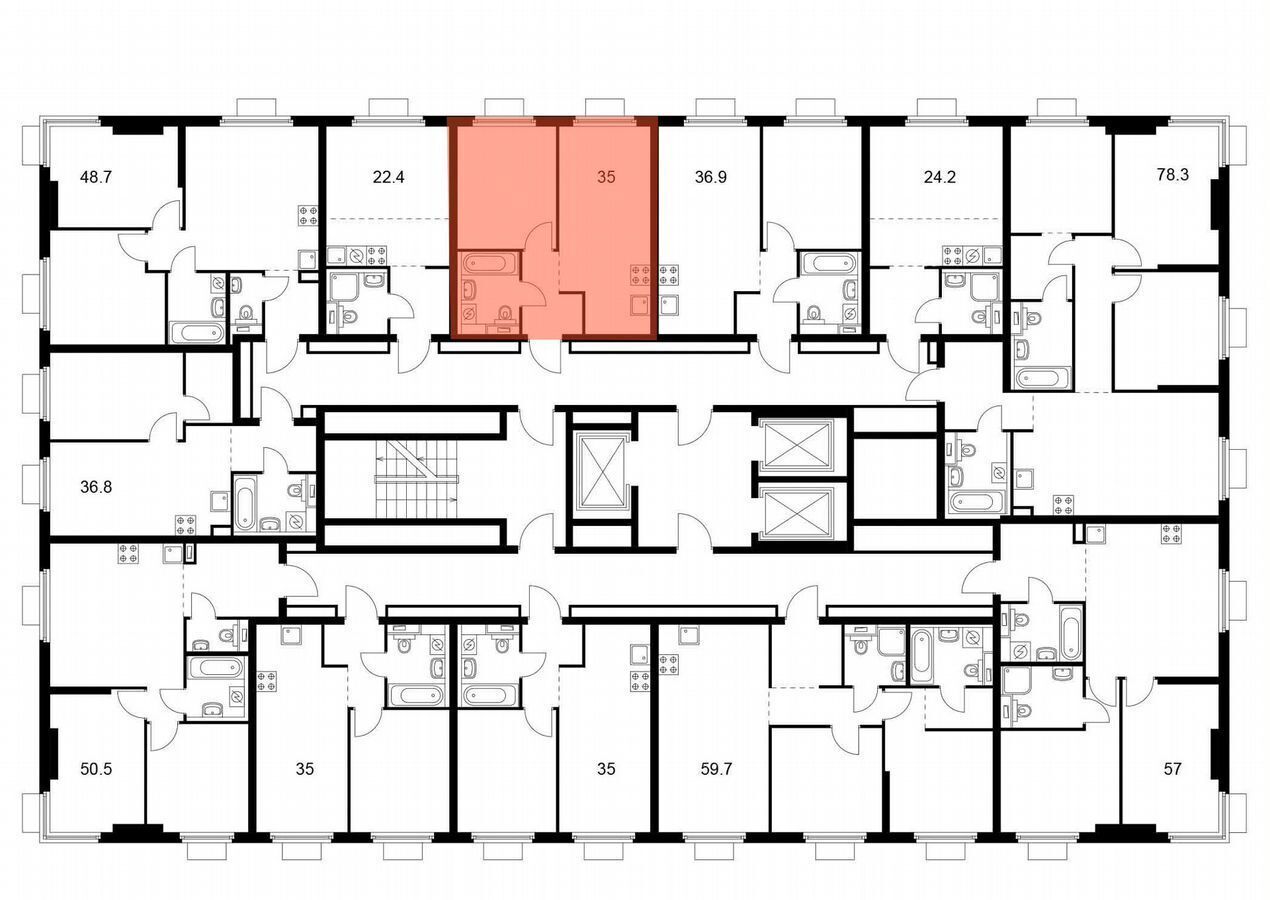 квартира г Москва метро Спартак ул Николая Озерова 8 корп. 1 фото 2