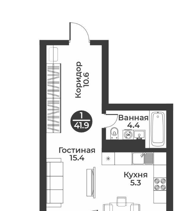 квартира г Абакан ул Генерала Тихонова 7 фото 1
