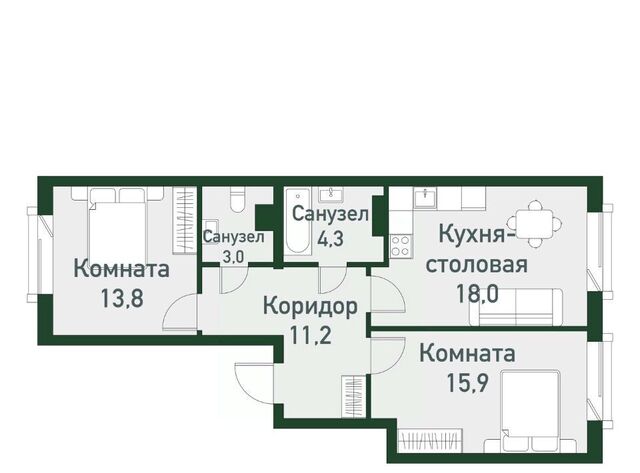 р-н мкр Привилегия ул Надежды 1 Кременкульское с/пос фото