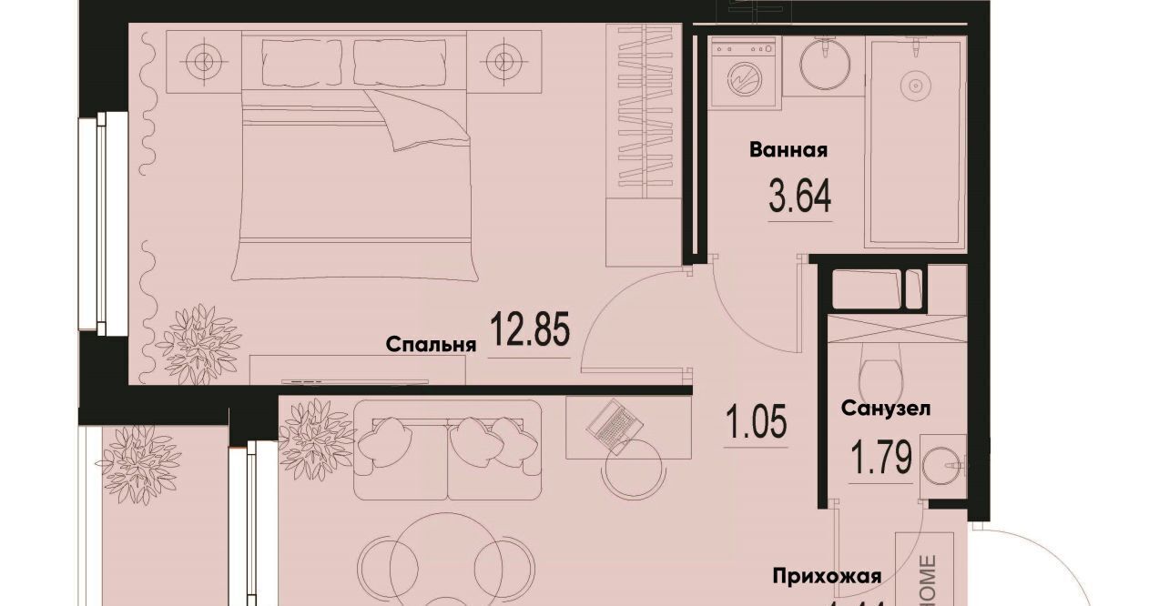 квартира р-н Всеволожский г Мурино Девяткино фото 1