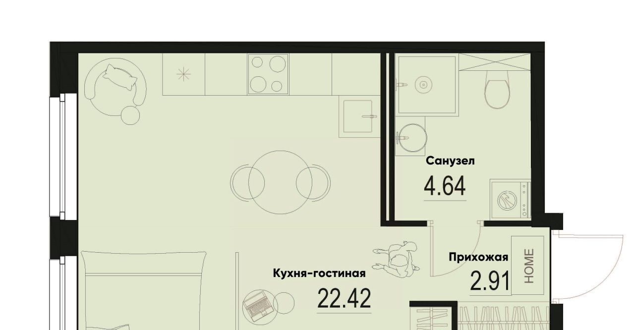 квартира р-н Всеволожский г Мурино Девяткино фото 1