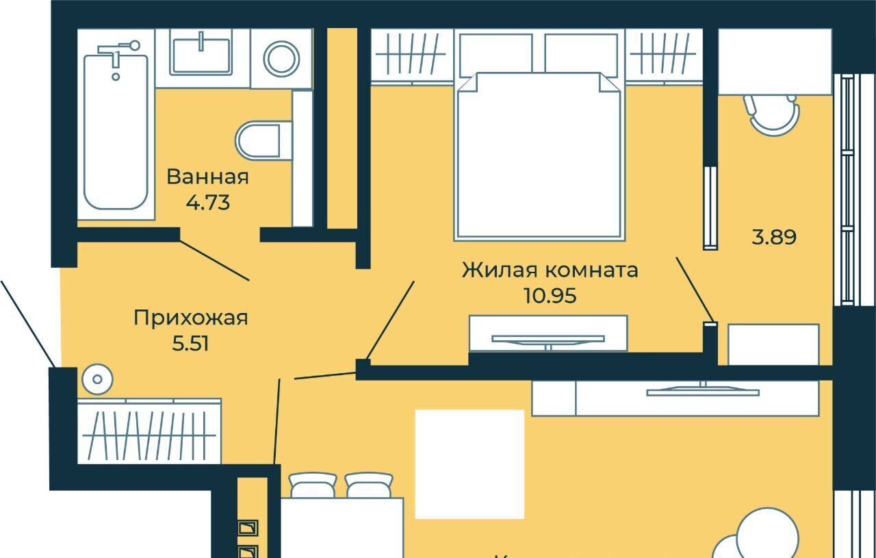 квартира г Екатеринбург б-р Владимира Белоглазова 5 Проспект Космонавтов фото 2
