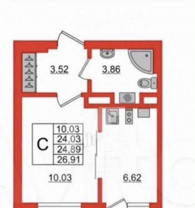 квартира г Калининград р-н Московский б-р Л.Шевцовой 49а фото 2