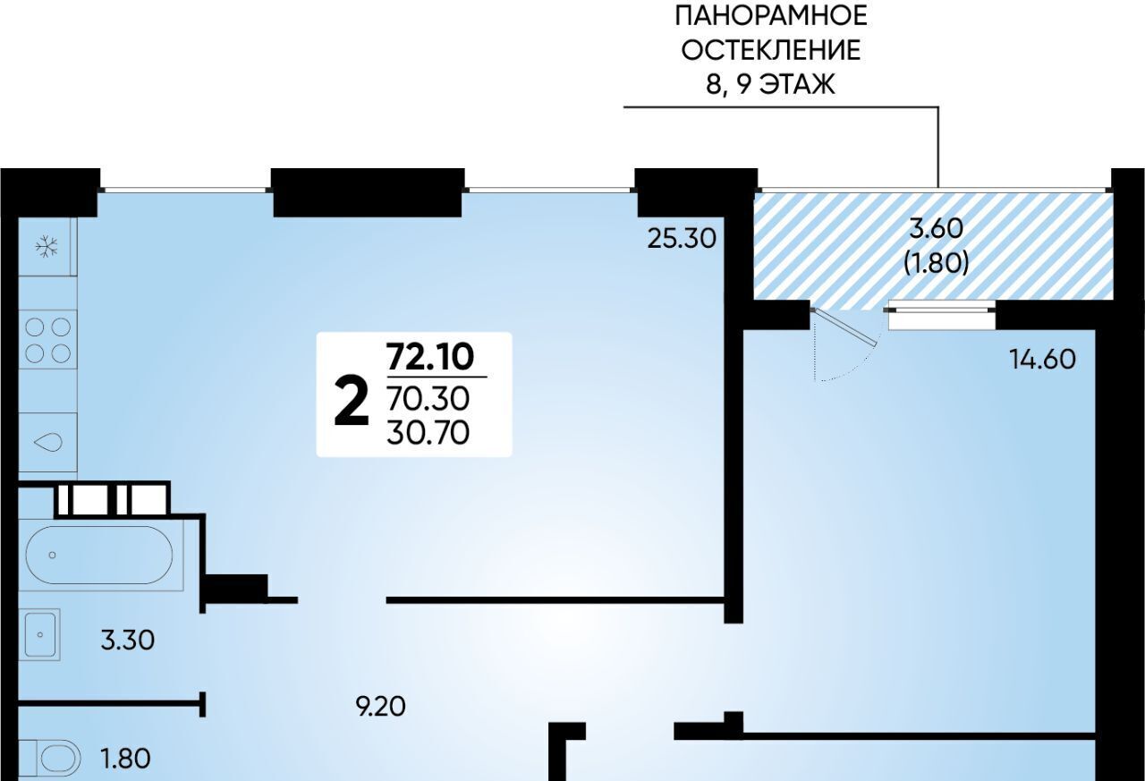 квартира г Краснодар р-н Прикубанский ул Доблести фото 1