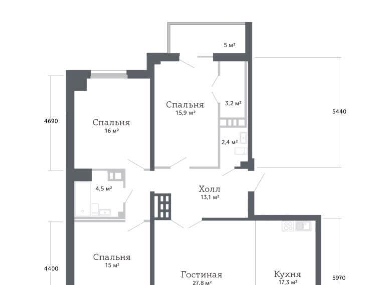 квартира г Ростов-на-Дону р-н Кировский ул Тельмана 110с/2 фото 13