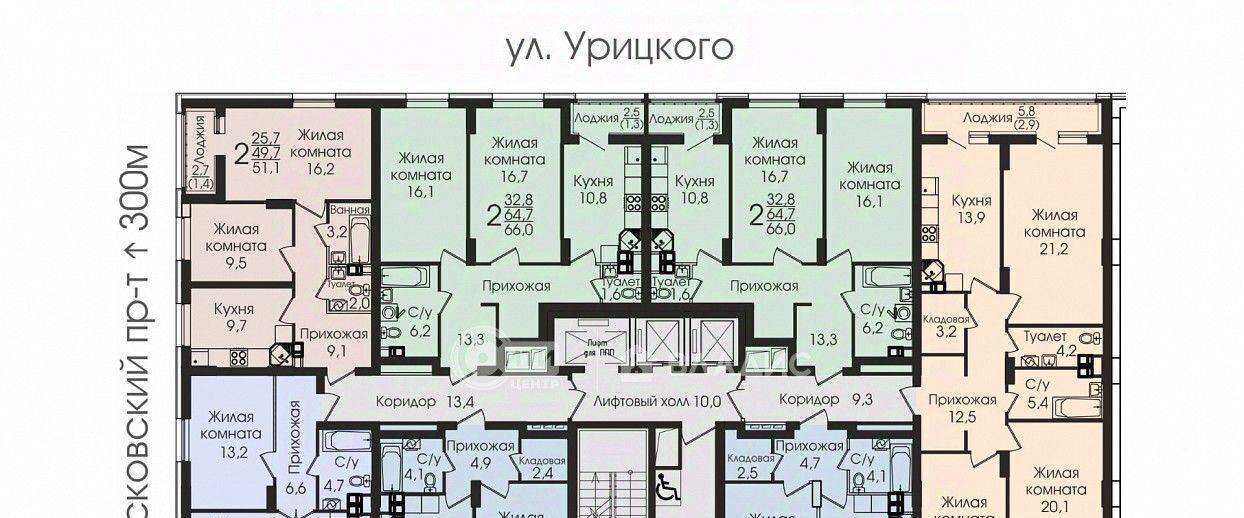 квартира г Воронеж р-н Центральный ул Урицкого 137 фото 7