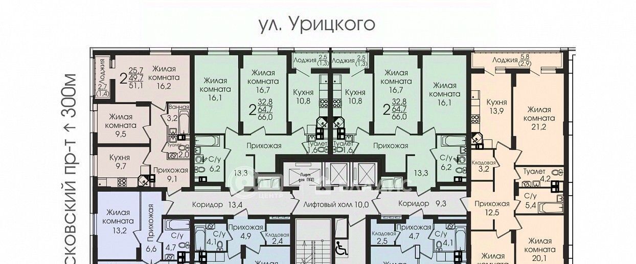 квартира г Воронеж р-н Центральный ул Урицкого 137 фото 7