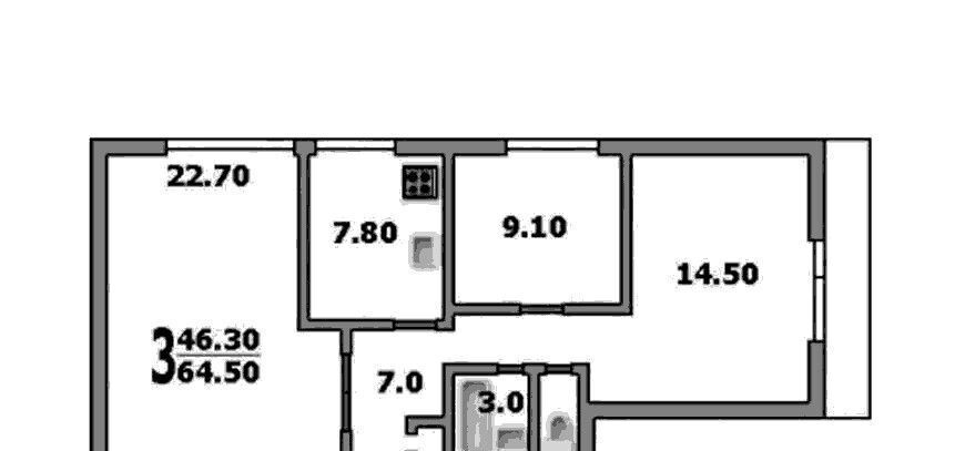 квартира г Москва метро Бауманская ул Бакунинская 43/55 фото 2