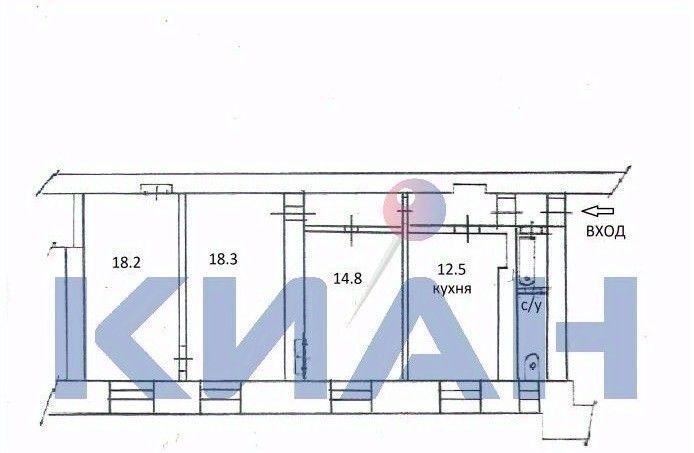 квартира г Красноярск р-н Советский ул Малиновского 8 фото 2