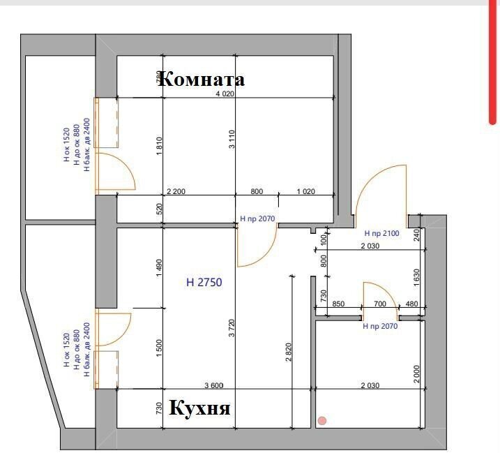 квартира г Самара р-н Кировский Безымянка ул Черемшанская 162 фото 14