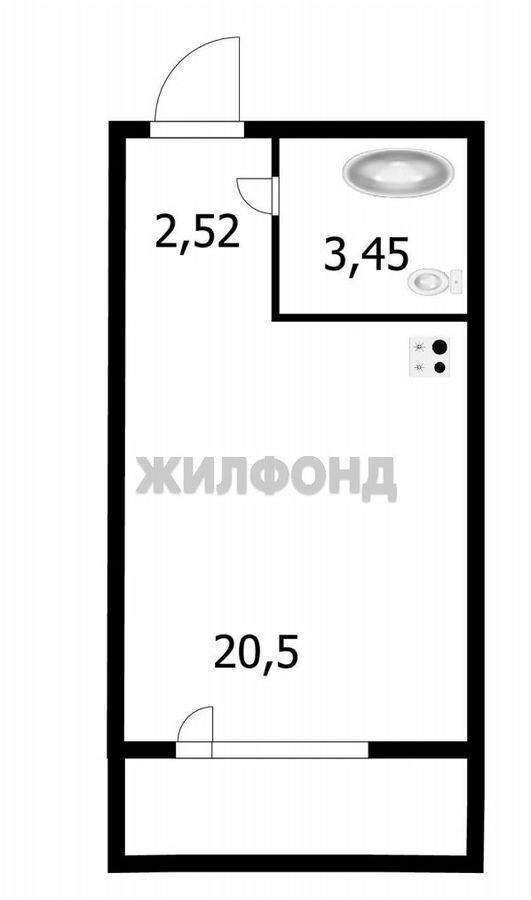 квартира г Новосибирск р-н Первомайский ул Первомайская 228 Весенний Жилой комплекс «Весенний» фото 21