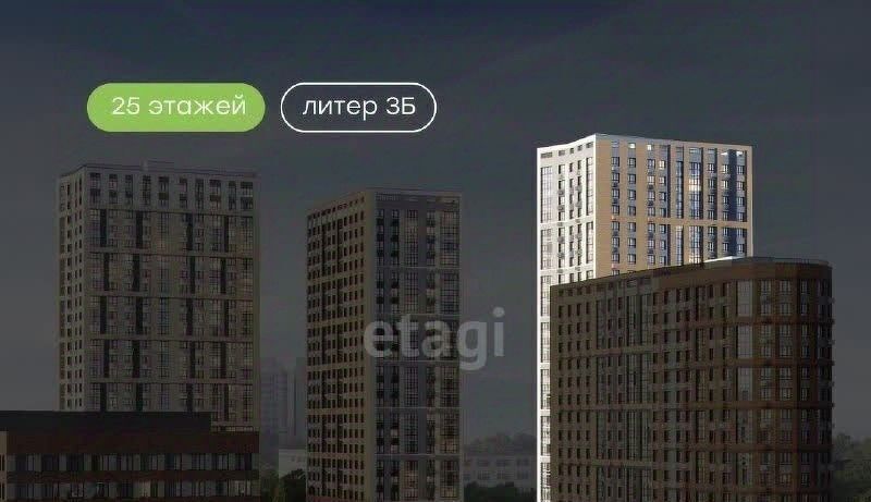 квартира г Уфа р-н Кировский ЖК «Зеленая роща» жилрайон, Конди-Нова жилой комплекс фото 6
