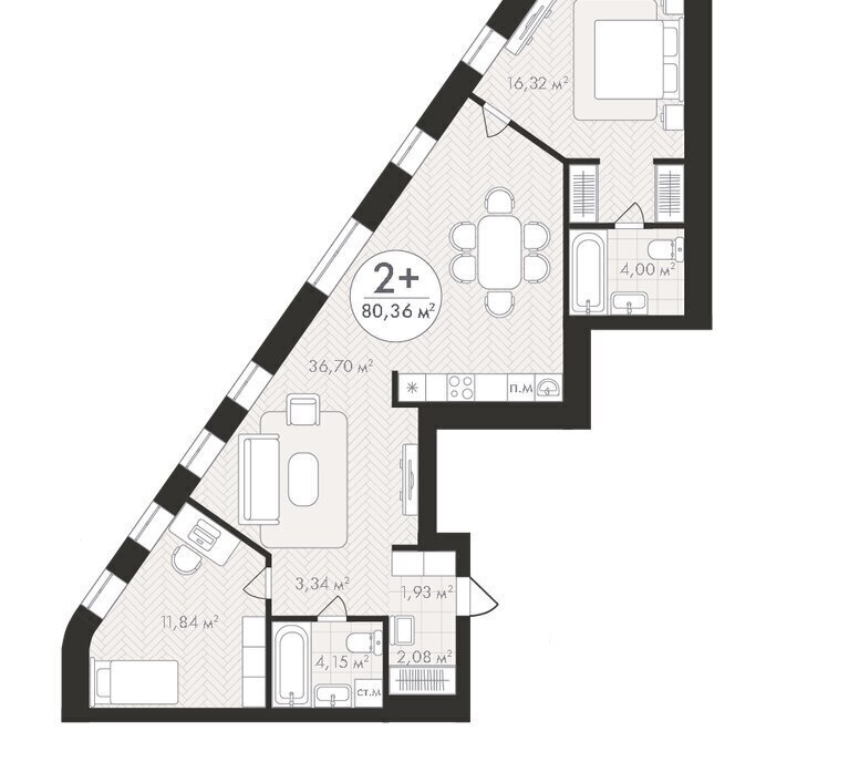 квартира г Уфа р-н Кировский Южный-2 фото 1