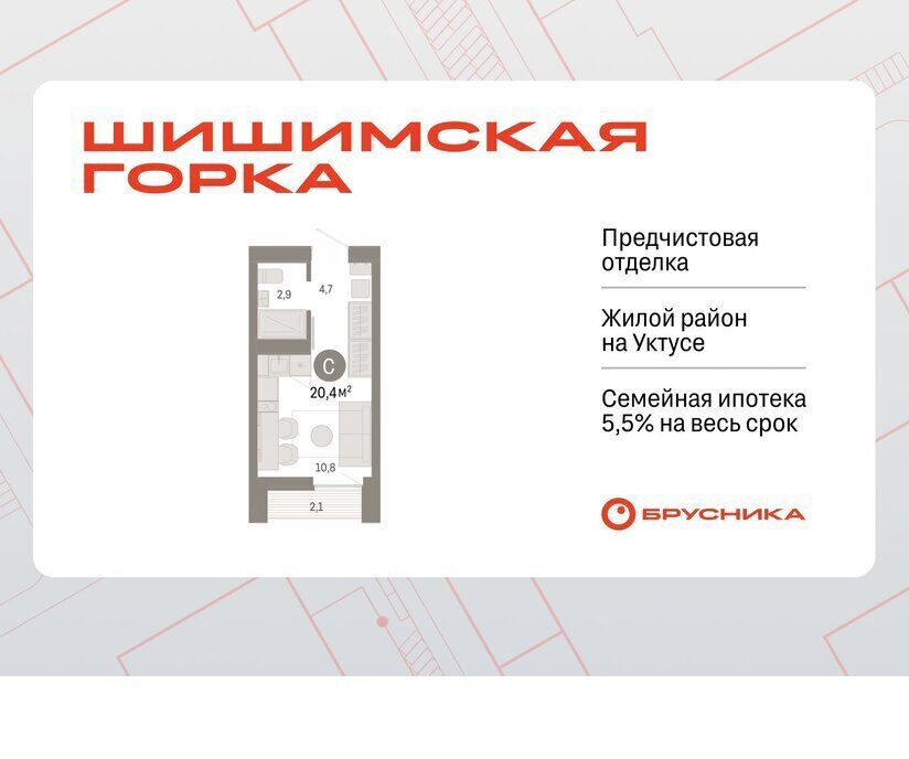 квартира г Екатеринбург р-н Чкаловский Ботаническая улица Гастелло, 19А фото 1