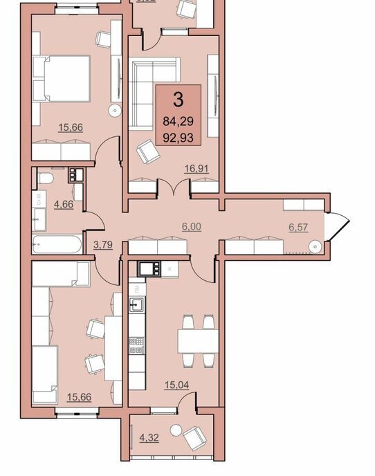 квартира г Саратов р-н Кировский Солнечный 2 ул им Академика Семенова Н.Н. фото 1