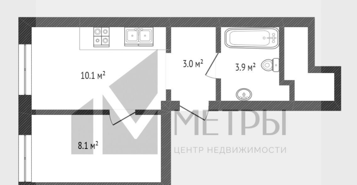 квартира г Тюмень р-н Центральный ул Новгородская 9а фото 27