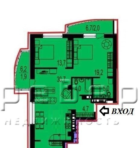 квартира г Красноярск р-н Свердловский наб Ярыгинская 9а фото 24