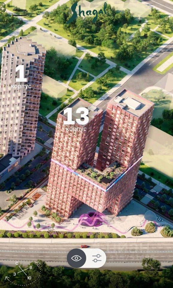 квартира г Москва ЮАО наб Марка Шагала квартал Shagal Московская область фото 33