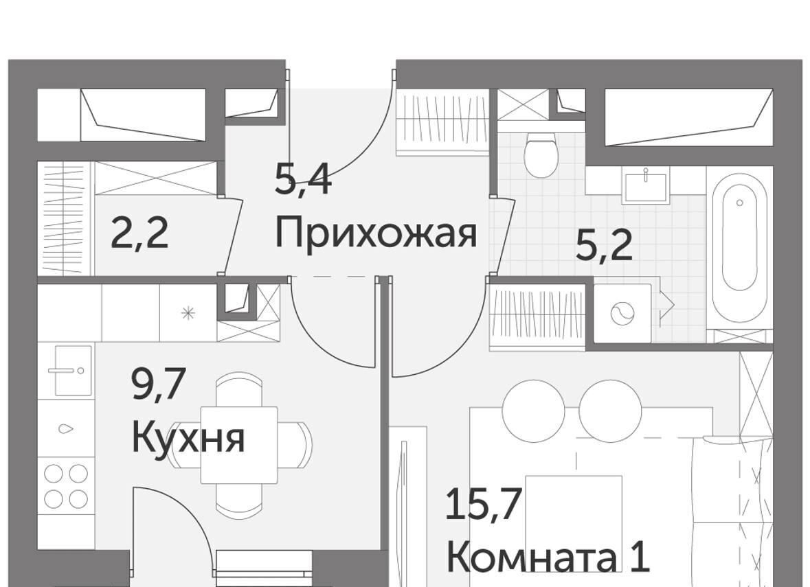 квартира г Москва ул Вильгельма Пика 1 Ботанический сад фото 28