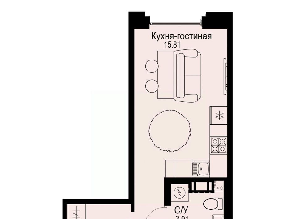 квартира г Санкт-Петербург метро Петроградская ул Профессора Попова 38 фото 1