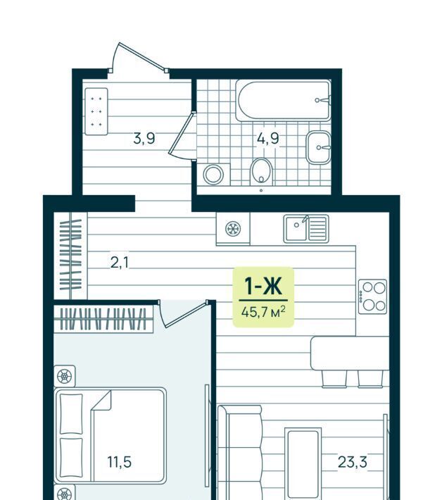 квартира г Нижневартовск К-2 кв-л фото 1