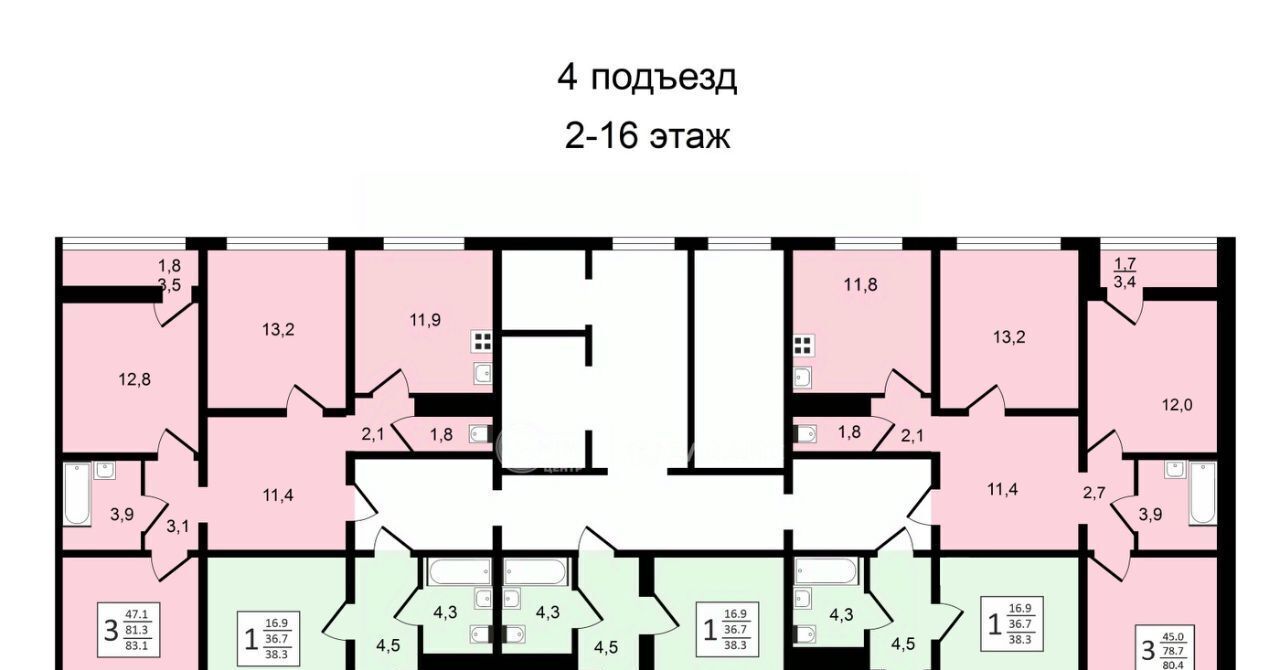 квартира г Воронеж р-н Центральный ул Пескова 8 фото 19