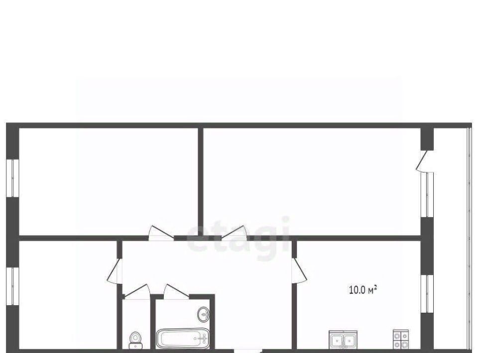 квартира г Усинск ул Молодежная 3 фото 1