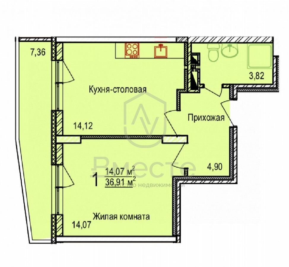 квартира г Новосибирск р-н Кировский ул Пригородная 30 Площадь Маркса фото 15