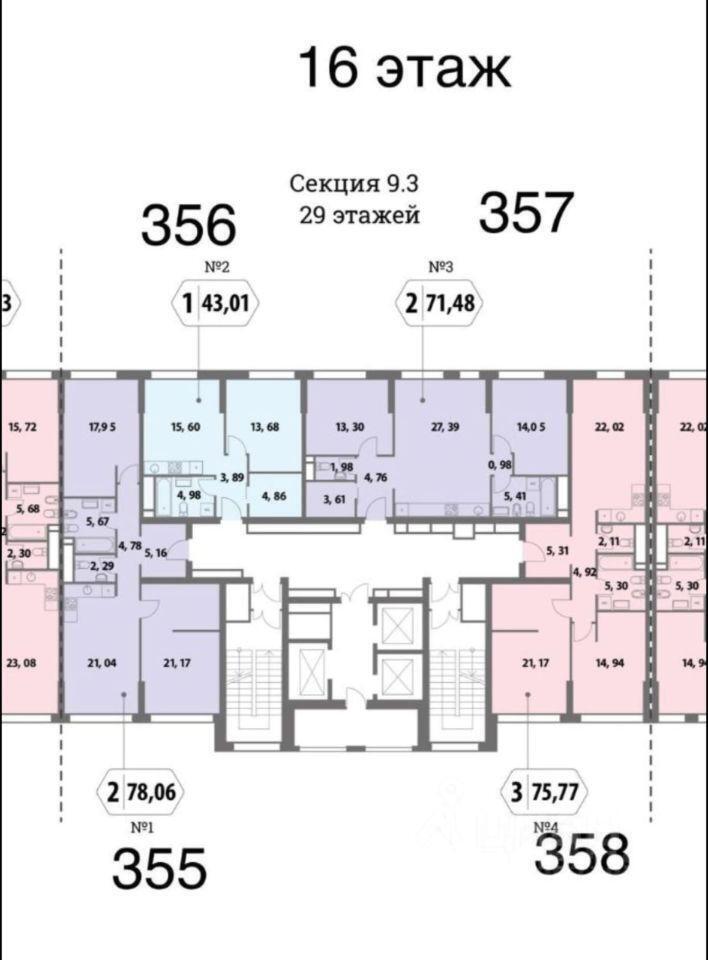 квартира г Москва ЦАО Пресненский проезд Шмитовский 39/8 ЖК «Headliner» Московская область фото 2