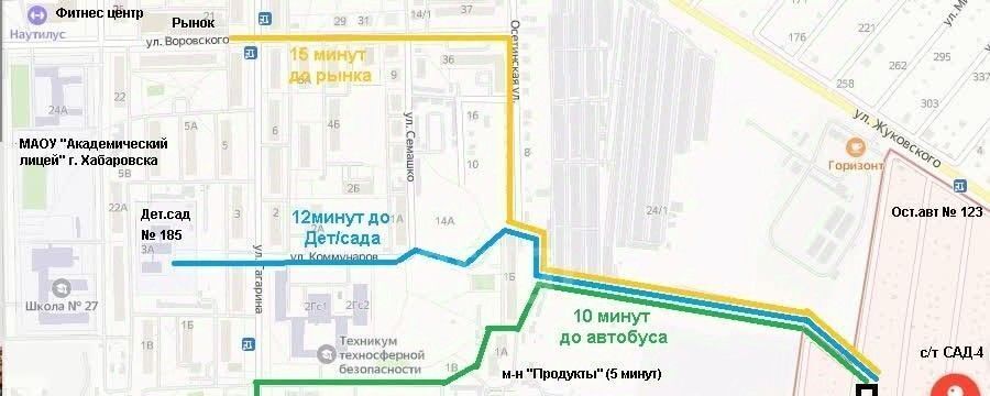 земля г Хабаровск р-н Железнодорожный Сад-4 садовое товарищество фото 8