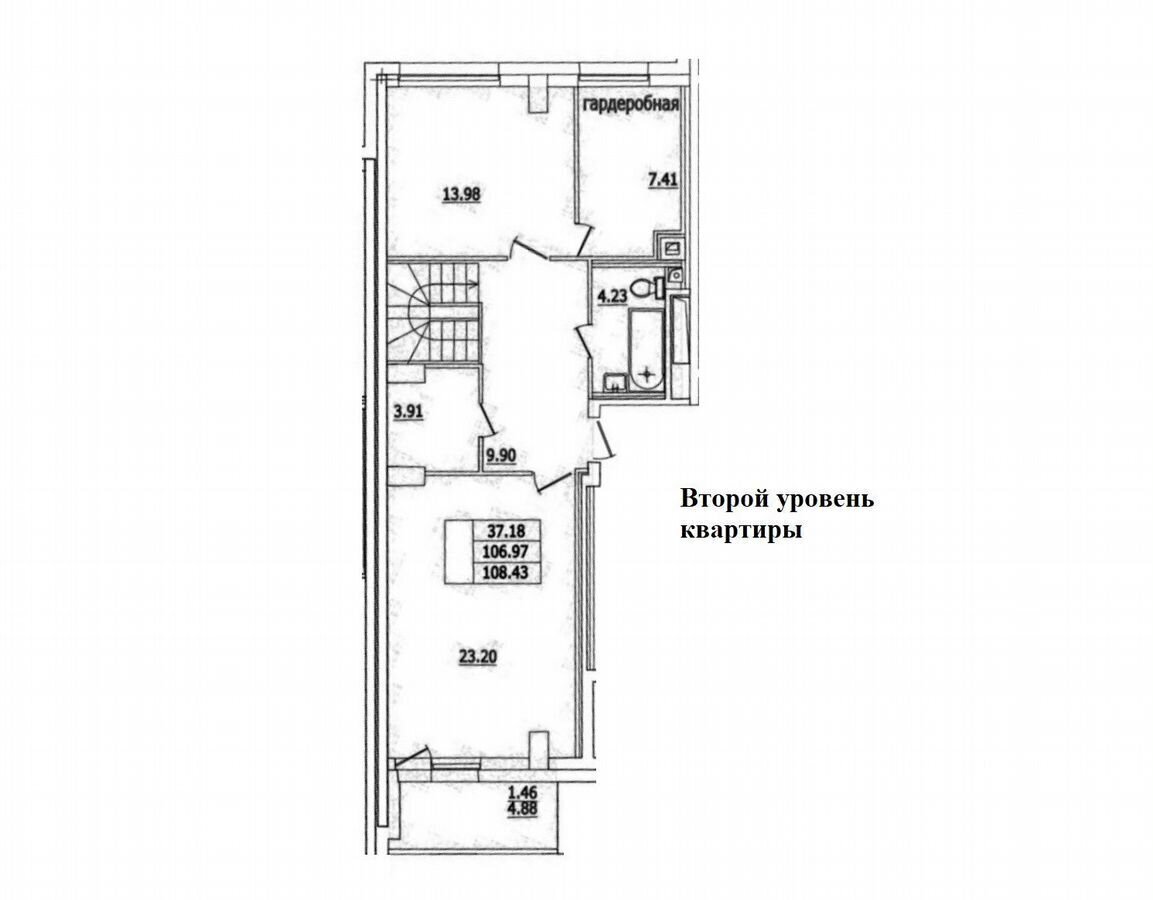 квартира г Санкт-Петербург метро Проспект Просвещения ул Кустодиева 7к/1 ЖК Байрон округ № 15 фото 3
