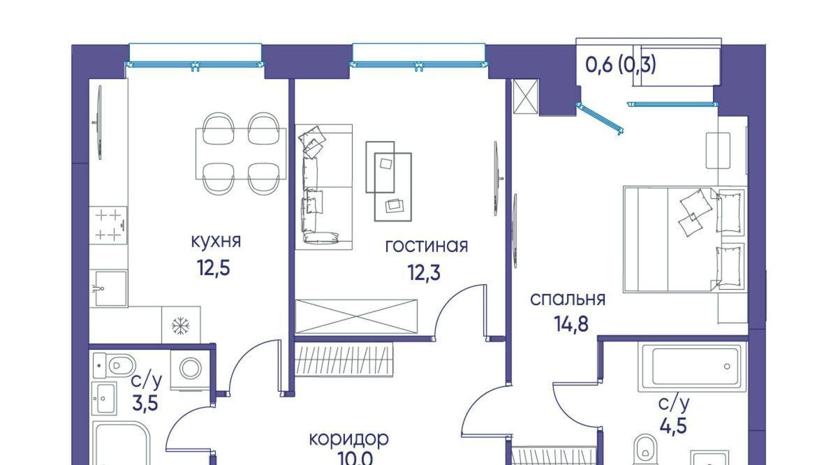 квартира г Москва метро Терехово проезд Проектируемый 1087-й фото 1