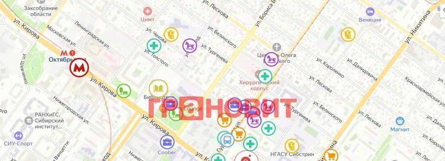 квартира г Новосибирск Речной вокзал ул Кирова 113/2 фото 2