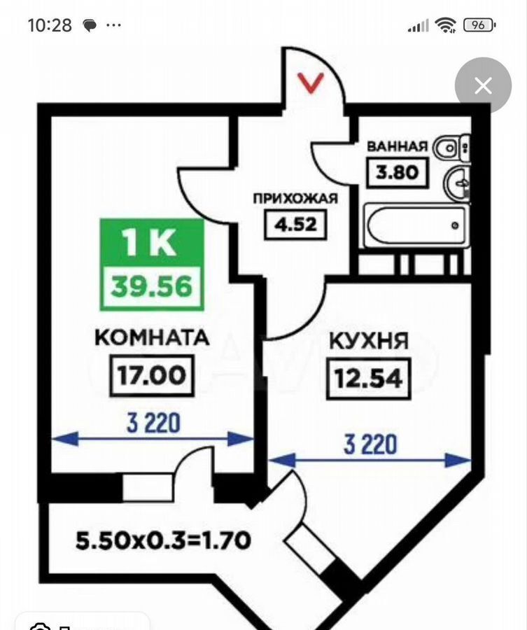квартира г Краснодар р-н Прикубанский ул Дубравная 1 фото 10