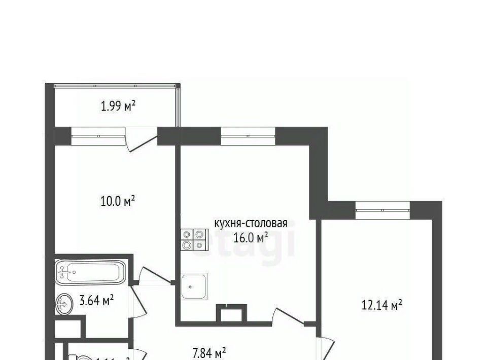 квартира г Сургут ул Семена Билецкого 7 44-й фото 2