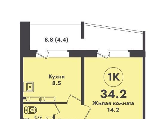 квартира г Новосибирск Заельцовская ул Объединения 4 фото 3