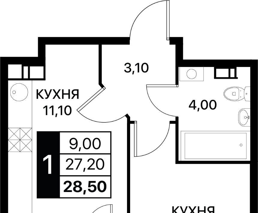квартира г Ростов-на-Дону р-н Пролетарский ул Вересаева 102/1с 3 фото 1