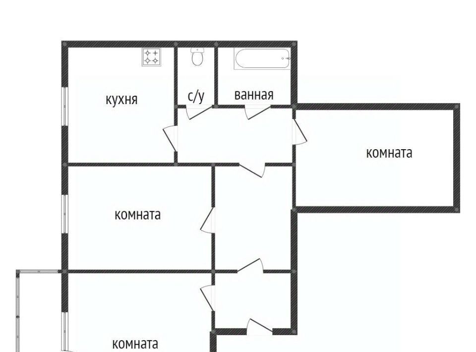 квартира г Нижний Тагил р-н Тагилстроевский ш Черноисточинское 63 фото 2