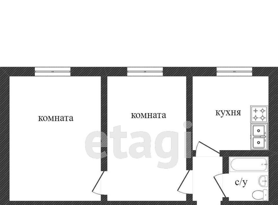 квартира г Красноуральск ул Чернышевского 9 фото 2
