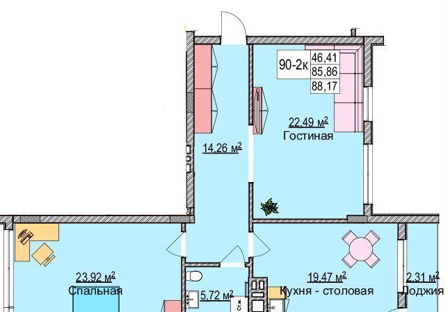 квартира р-н Зеленоградский г Зеленоградск ул Гагарина 87 фото 2