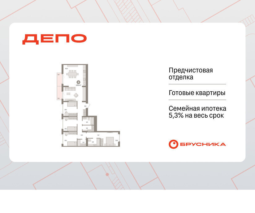 квартира г Екатеринбург р-н Железнодорожный Старая Сортировка Уралмаш ЖК Квартал Депо жилой район Сортировочный фото 1