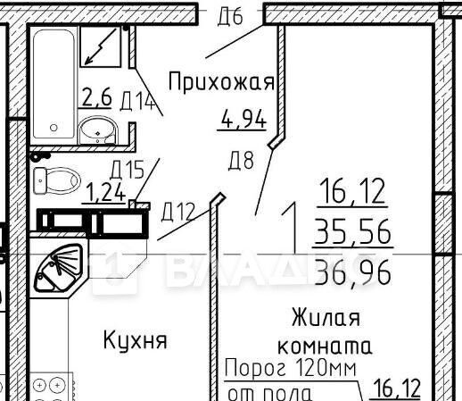 квартира г Воронеж р-н Ленинский ул Станкевича 45 ЖК «Европейский» фото 2