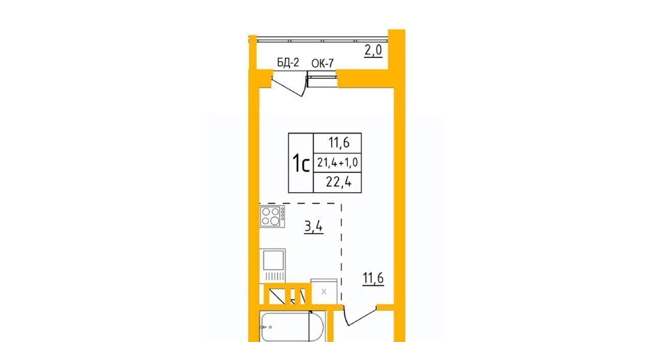 квартира г Уфа р-н Калининский ул им. Фронтовых бригад 15/1 фото 1