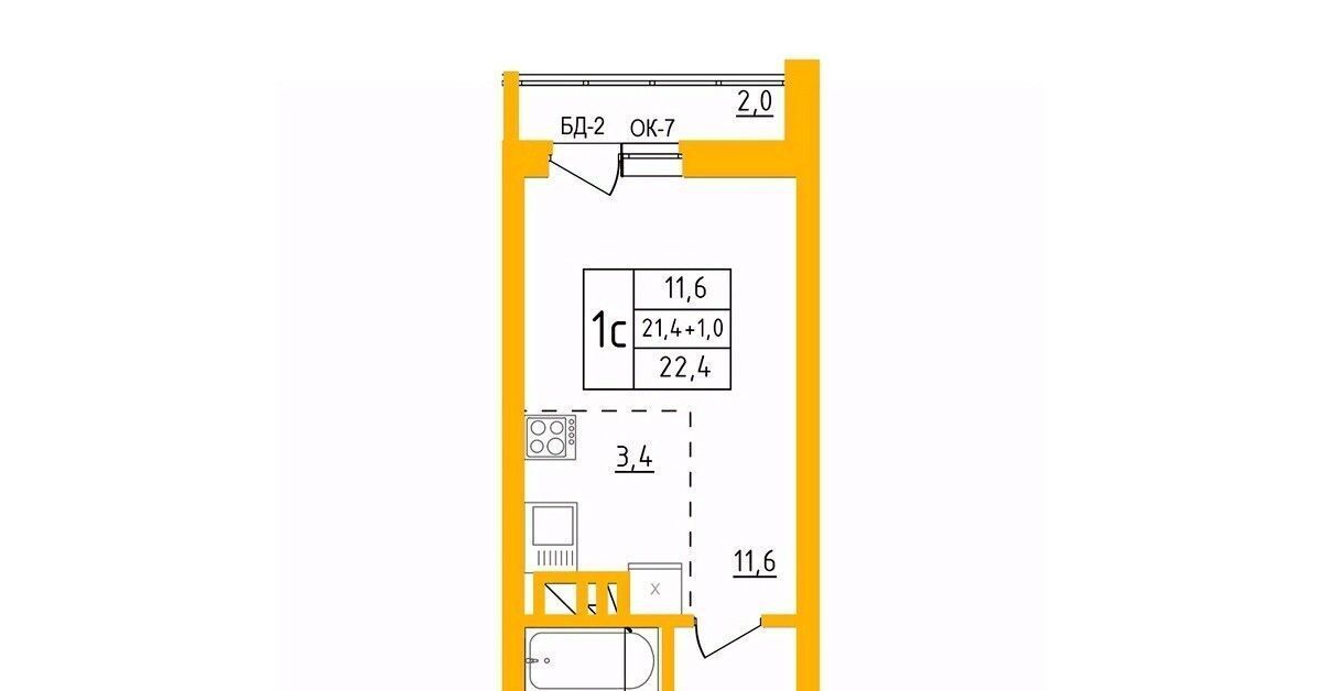 квартира г Уфа р-н Калининский ул им. Фронтовых бригад 15/2 фото 1