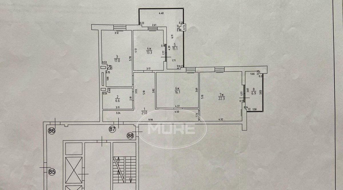квартира г Калининград р-н Ленинградский ул 9 Апреля 88а фото 2
