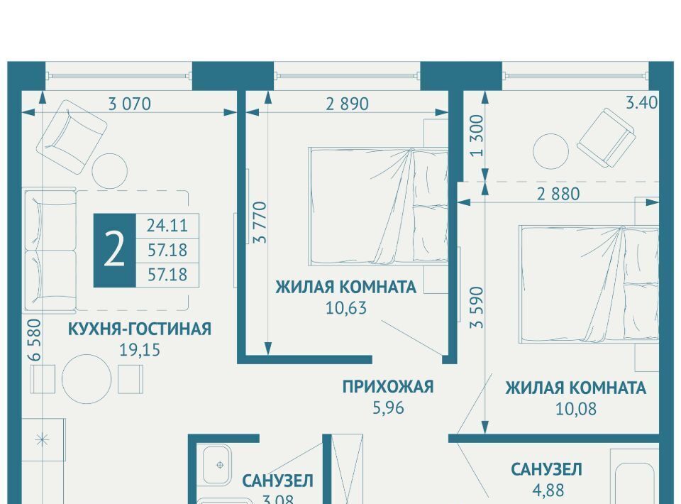 квартира г Краснодар п Березовый р-н Прикубанский Витаминкомбинат фото 1